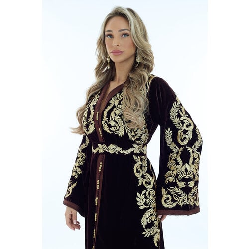 Caftan Nisma Brown Caftan Nisma Brown