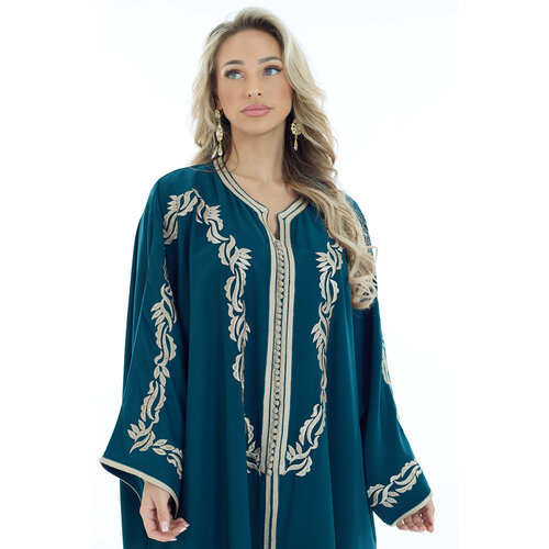 Caftan Bouchra Blue Petrol