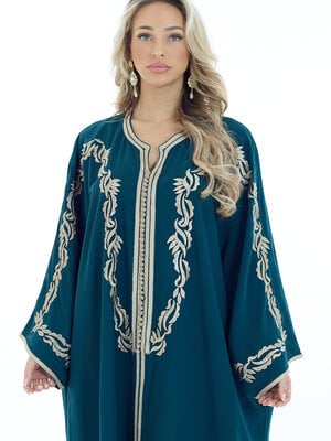 Caftan Bouchra Blue Petrol