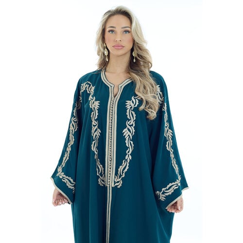 Caftan Bouchra Blue Petrol