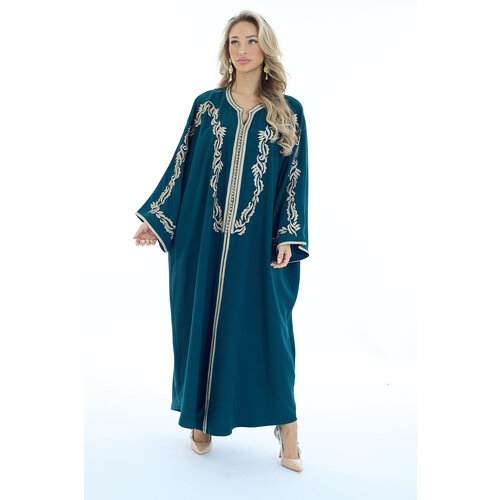 Caftan Bouchra Blue Petrol