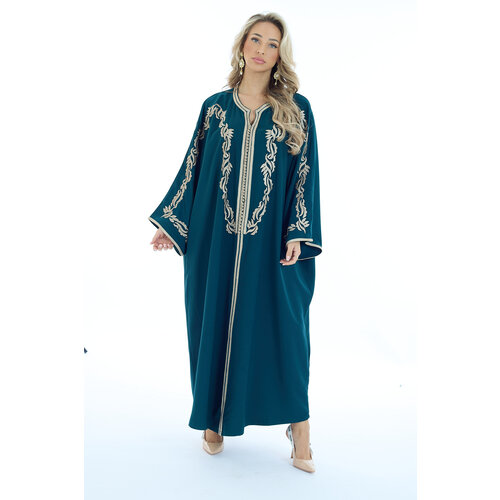 Caftan Bouchra Blue Petrol