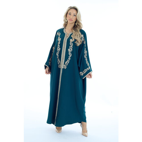 Caftan Bouchra Blue Petrol