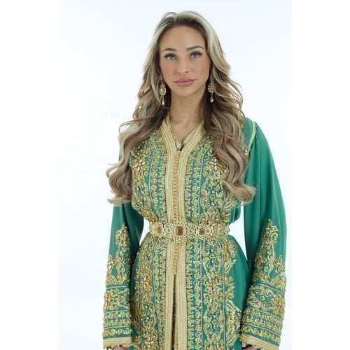 Exclusieve Caftan Nima Green