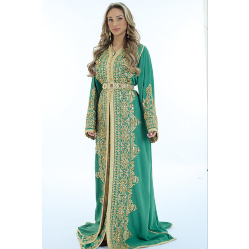 Exclusieve Caftan Nima Green