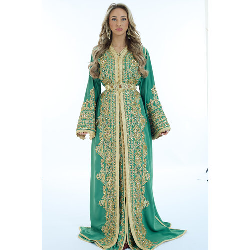 Exclusieve Caftan Nima Green
