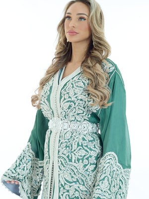 Exclusieve Caftan Nima Olivegreen