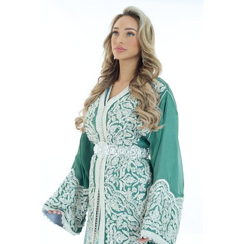 Exclusieve Caftan Nima Olivegreen