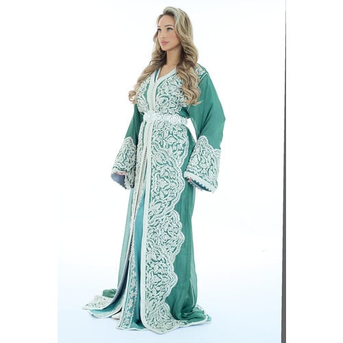 Exclusieve Caftan Nima Olivegreen