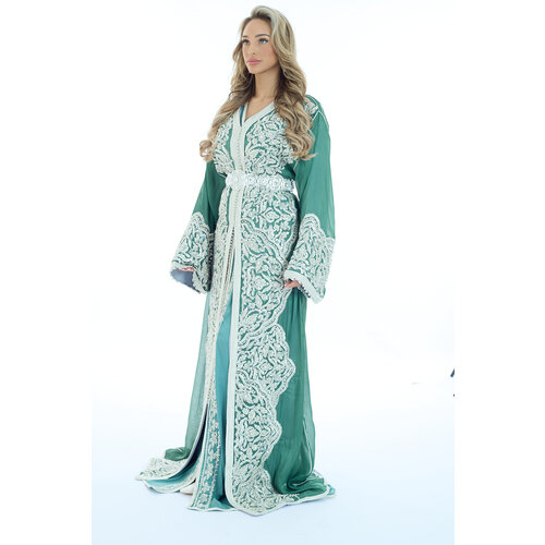 Exclusieve Caftan Nima Olivegreen