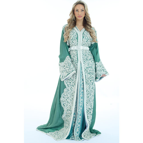 Exclusieve Caftan Nima Olivegreen