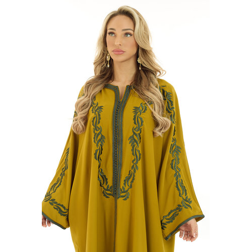 Caftan Bouchra Lime Green