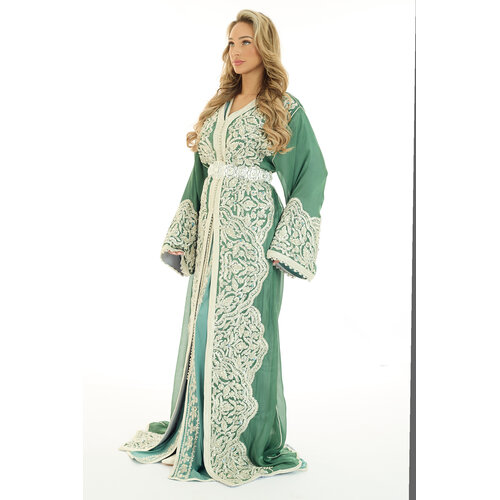 Exclusieve Caftan Nima Olivegreen Exclusieve Caftan Nima Olivegreen