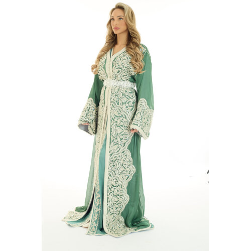 Exclusieve Caftan Nima Olivegreen Exclusieve Caftan Nima Olivegreen