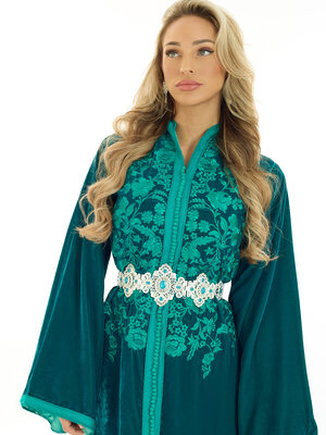 Caftan Amara Blue Petrol Caftan Amara Blue Petrol