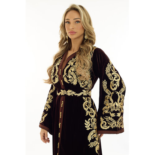 Caftan Nisma Brown Caftan Nisma Brown
