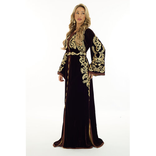 Caftan Nisma Brown Caftan Nisma Brown