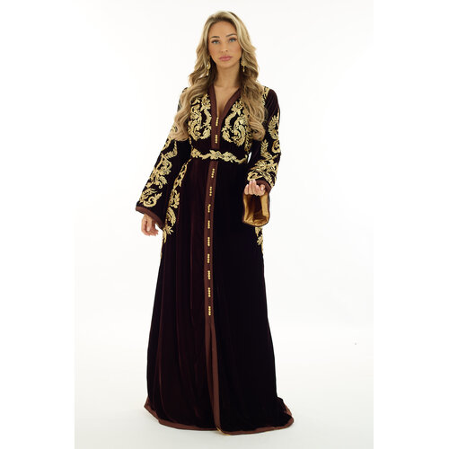 Caftan Nisma Brown Caftan Nisma Brown