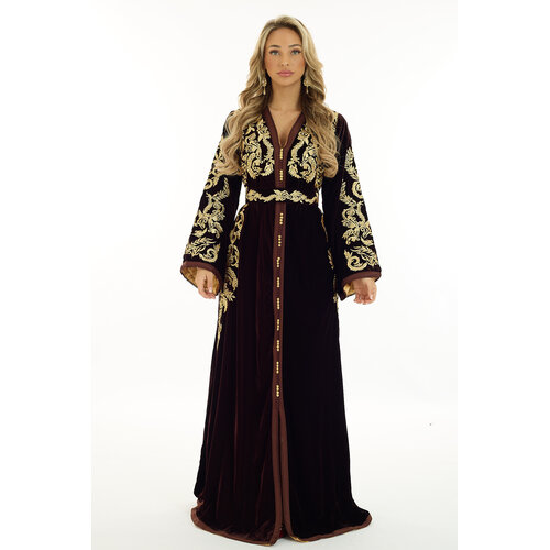 Caftan Nisma Brown Caftan Nisma Brown