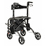 2-in-1 Combinatie | Rollator en Rolstoel MultiMotion Duo (9,4 kg) - Comfortabel - Makkelijk opvouwbaar