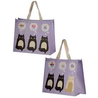 Puckator Feline Fine - Cats & Cupcakes, Shopper Bag