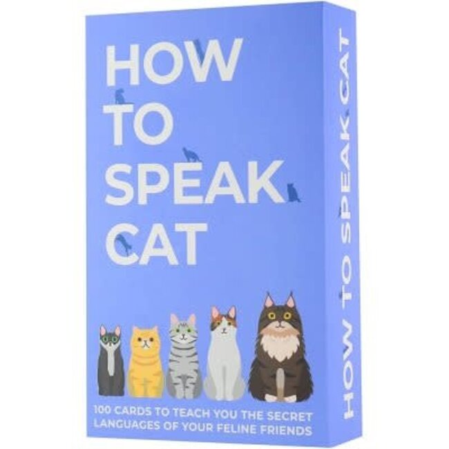 Gift Republic How to Speak Cat - 100 Knowledge Cards