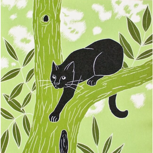 Katja Rub - Cat in the Tree, Postcard 14.8 x 14.8 cm