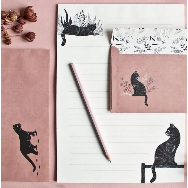 Katja Rub - Briefpapier Set, Katten