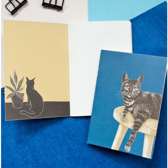 Katja Rub - Notebook, Cat on Stool