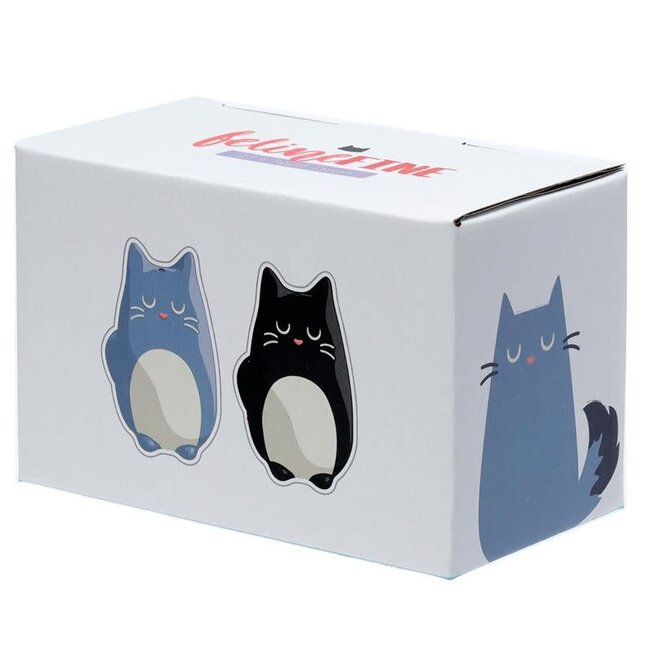Feline Fine - Salt & Pepper Set, Grey & Black