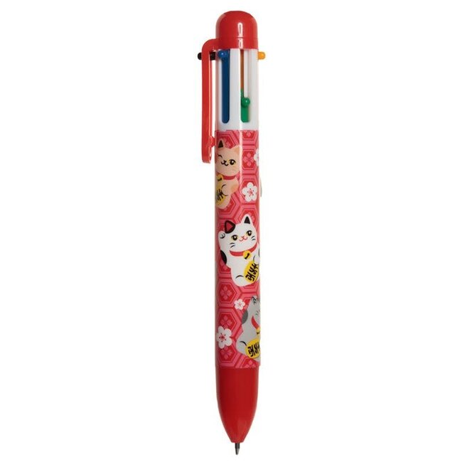 Gelukskat  Maneki Neko - 6 Kleuren Pen