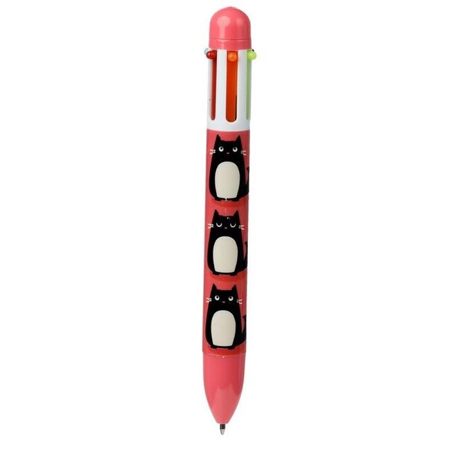 Feline Fine - 6 Kleuren Pen,  Rood