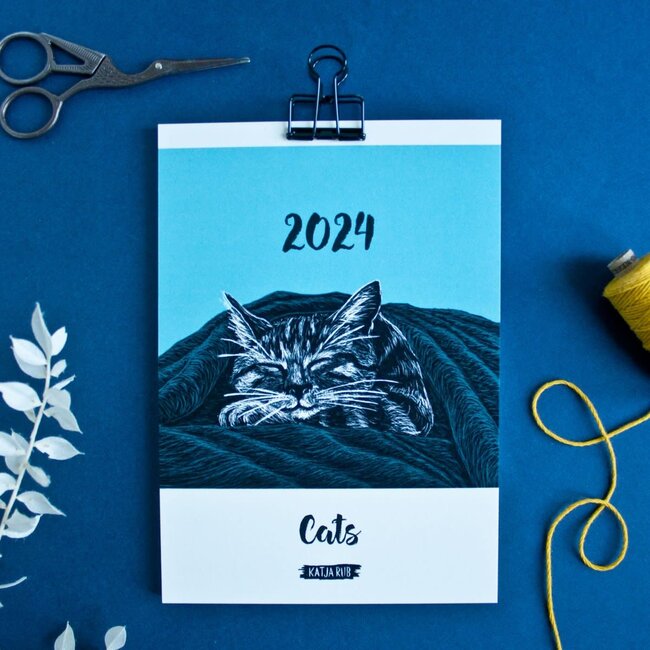 Katja Rub - Cat Calendar 2024