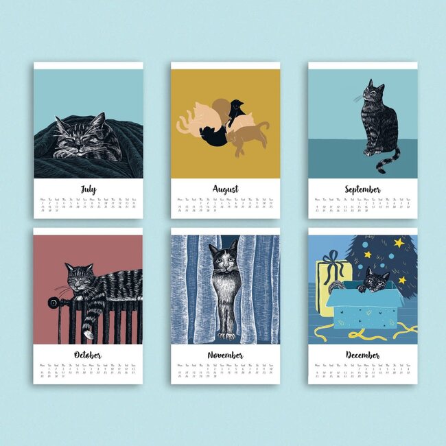 Katja Rub - Cat Calendar 2024