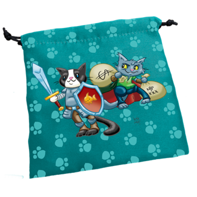 Kitten Adventurers - Dice Bag with Notepads & 3 'Kitten Dice'