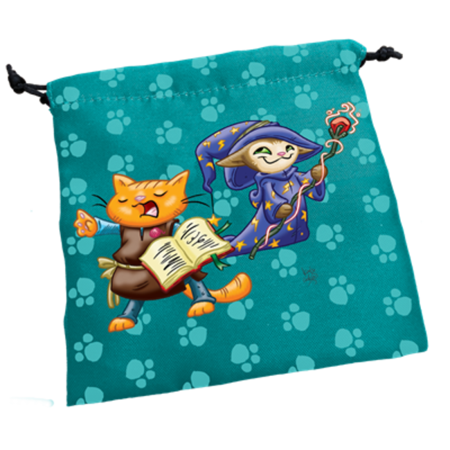 Kitten Adventurers - Dice Bag with Notepads & 3 'Kitten Dice'