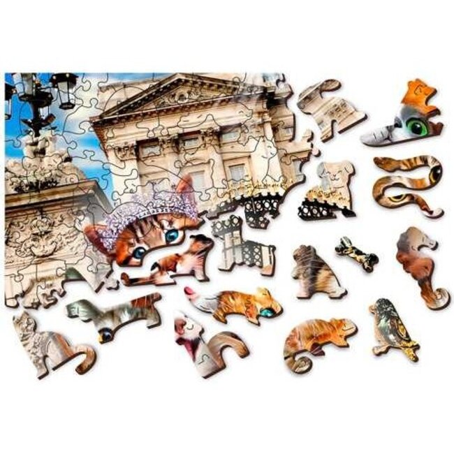 Kittens in London - Wooden Puzzle, 300 pieces