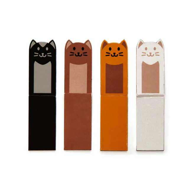 Magnetische Boekenleggers - Katten, 4 st