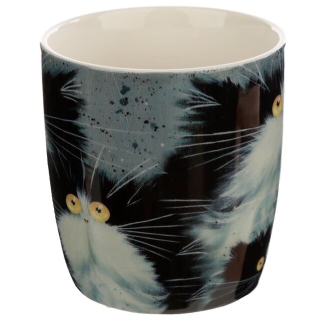 Kim Haskins - Black & White Cats Mug