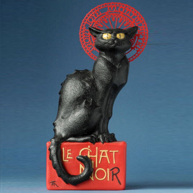 Steinlen - Le Chat Noir,  Sculpture 21 cm