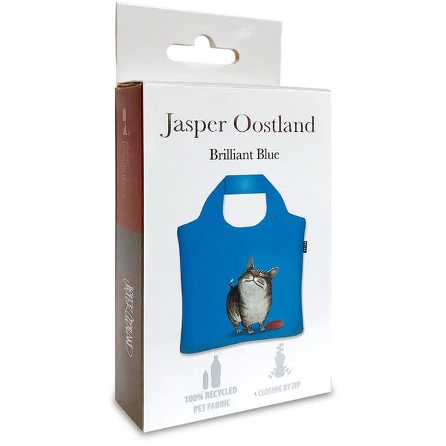 Jasper Oostland - Cat Brilliant Blue, Ecozz Boodschappentasje