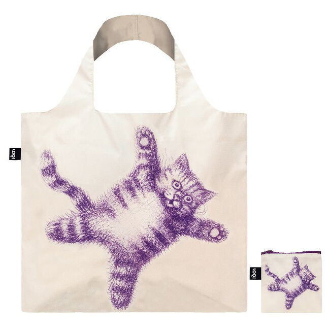 LOQI - Flying Purrple Cat, Recycled Tas