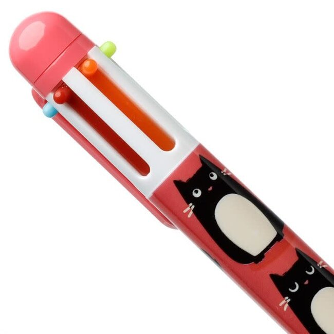 Feline Fine - 6 Kleuren Pen,  Rood