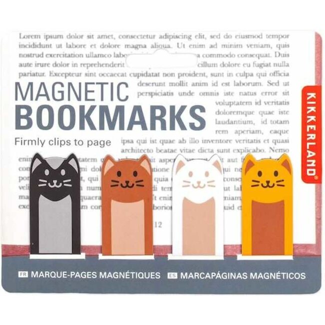 Magnetic Bookmarks - Cats, 4 pcs