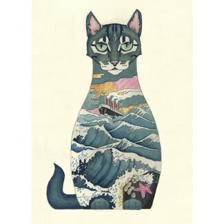 Daniel Mackie - Ships Cat, Double Card with Envelope