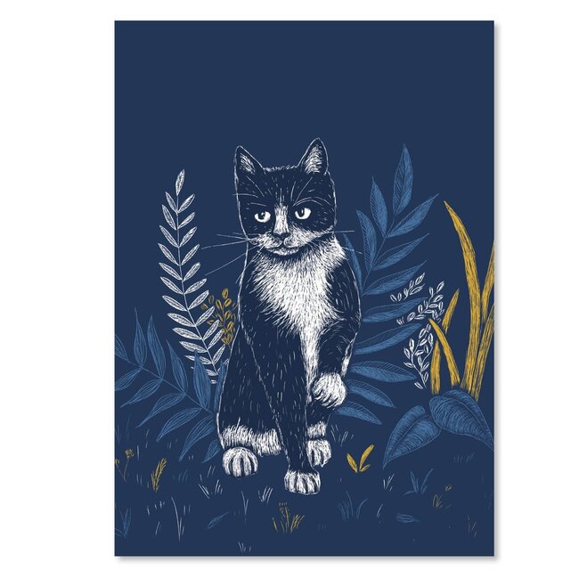Katja Rub - Kat Blauw, A4 Poster