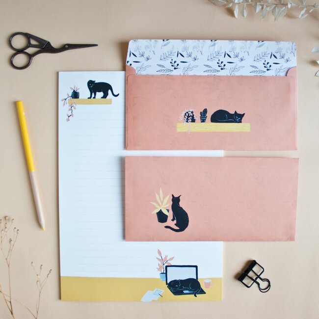 Katja Rub Katja Rub - Stationery Set, Cat on Laptop