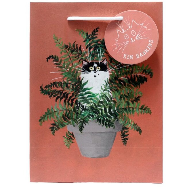 Kim Haskins - Cat in Fern, Giftbag Medium