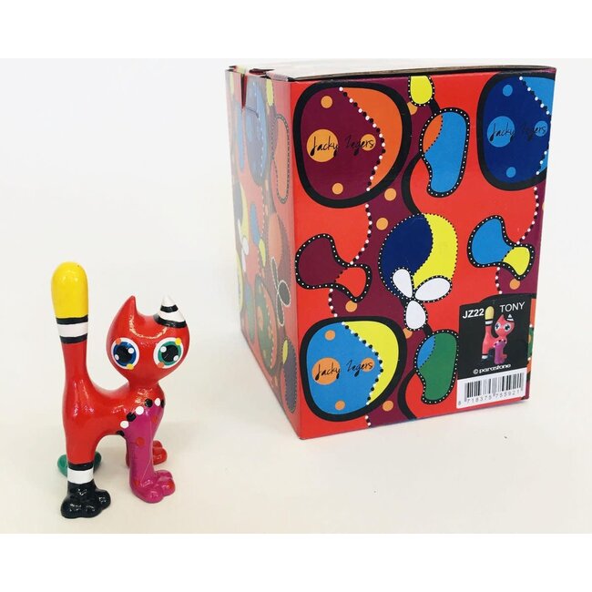 Jacky Zegers - Tony Kat,  Beeldje 8,5 cm