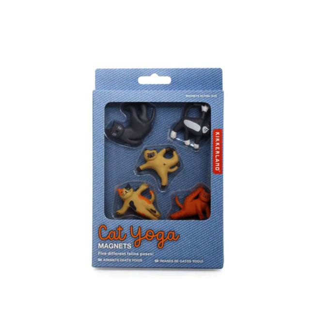 Cat Yoga Magnets, 5 pcs